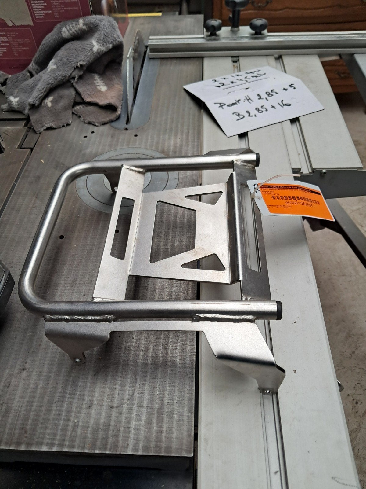 support de top case en aluminium BMW GS, Motos, Enlèvement, Utilisé