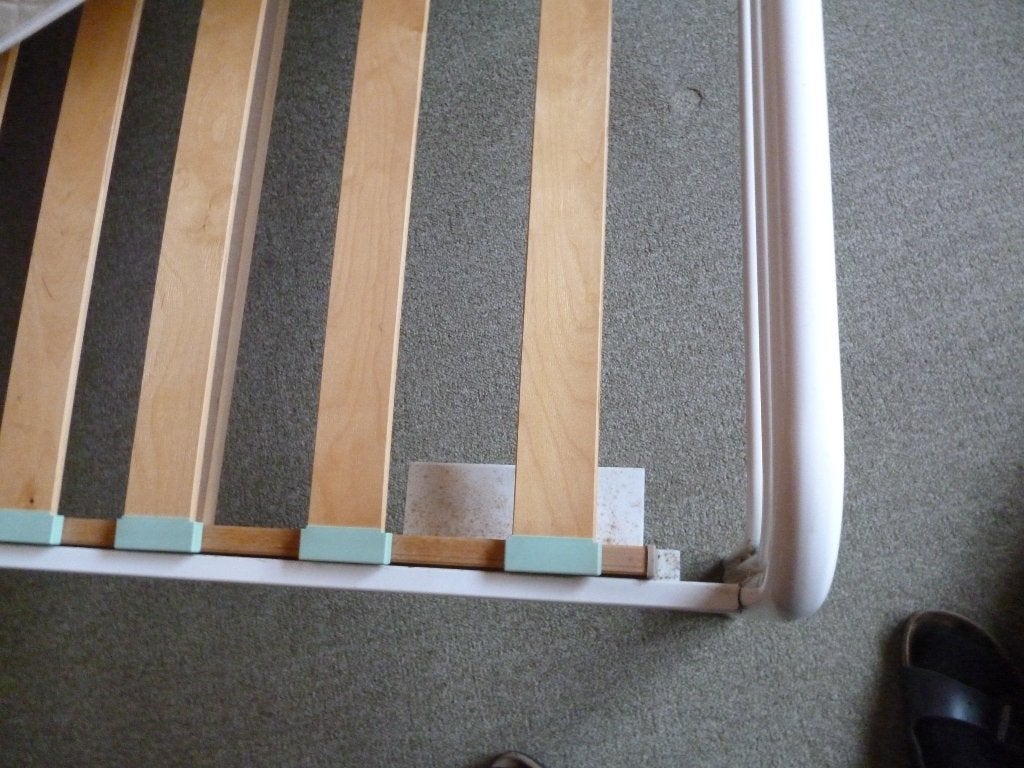 Eenpersoonsbed, Ophalen, Gebruikt, 90 cm, Wit