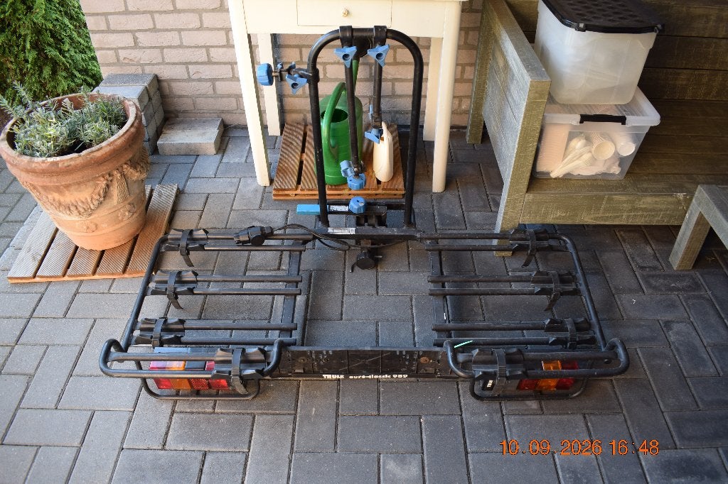 thule euroclassic 989, Auto diversen, Ophalen, 3 fietsen of meer, Gebruikt, Brede banden