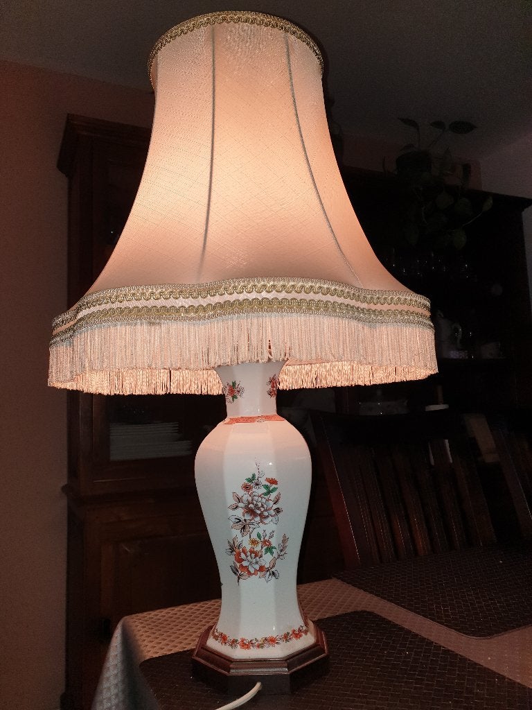 Prachtige Vintage Keramische Tafellamp - 65 cm. Levering., Huis en Inrichting, Ophalen, Gebruikt, Vintage