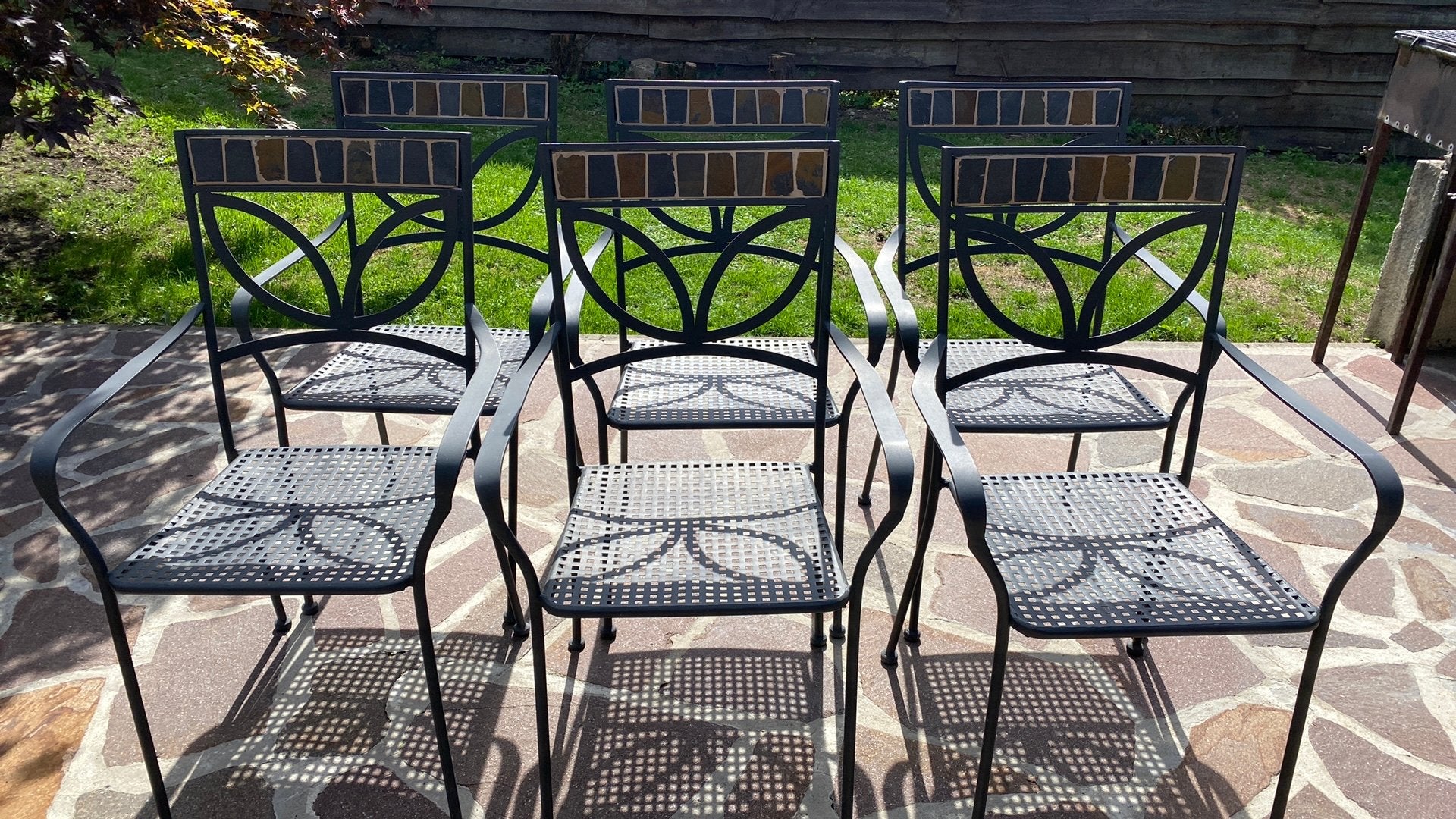 Chaise en métal, Tuin en Terras, Tuinstoelen, Ophalen, Zo goed als nieuw, Metaal