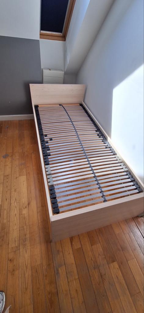 Houten bed (1 persoons), Ophalen, 200 cm, 90 cm