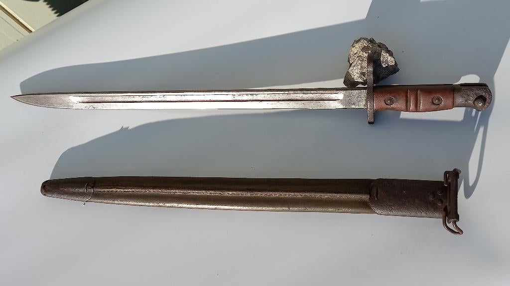 bajonet WO1 Remington M1913 datum 1917, Ophalen of Verzenden, Landmacht