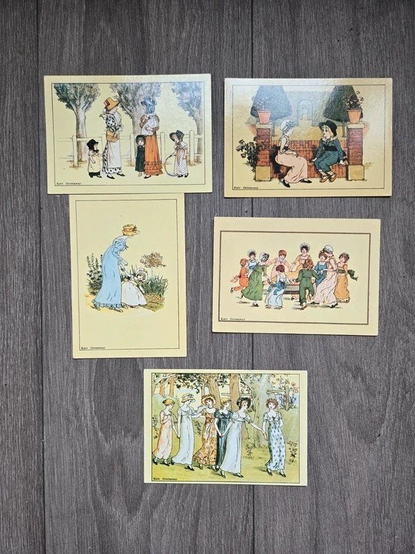 postkaarten Kate Greenaway, Verzenden, 1940 tot 1960, Gelopen, Kinderen