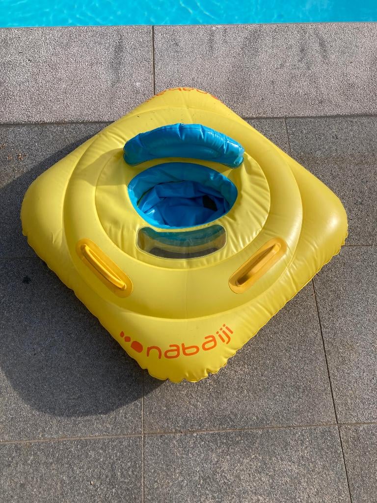 Bouée siège de piscine avec poignées Bébé 7-11kg, Enlèvement, Comme neuf, Piscine gonflable