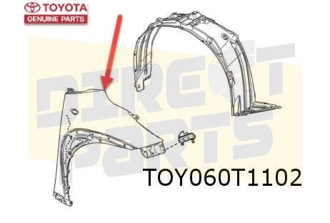 Toyota Aygo X 12/25- (B70) Voorscherm Rechts Origineel! 5381, Autos : Pièces & Accessoires, Neuf, -, Toyota, -