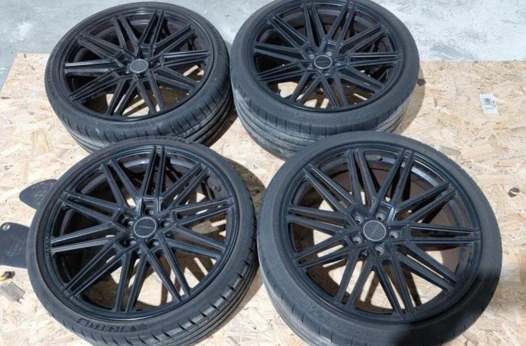 Originele Vossen CV10 Satijn Zwart Velgen 20 Inch 5x112, Autos : Pièces & Accessoires, Enlèvement, 20 pouces, Pneu(s)