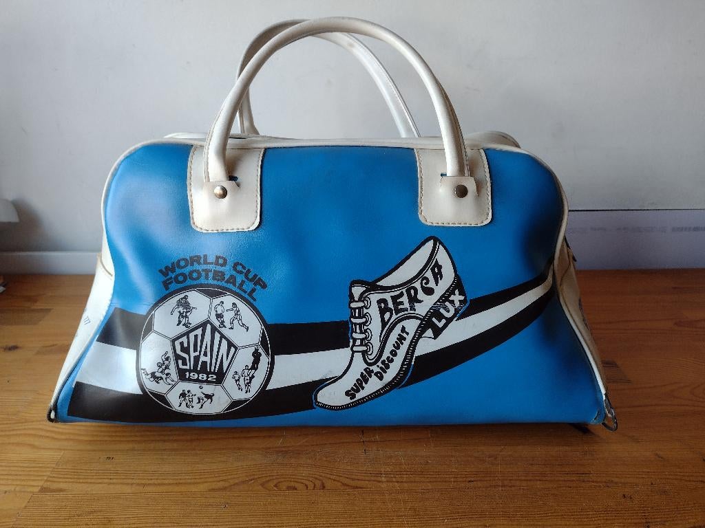 Sac de sport Coupe du monde Espagne 1986 (chaussures Berca), Collections, Enlèvement ou Envoi, Utilisé