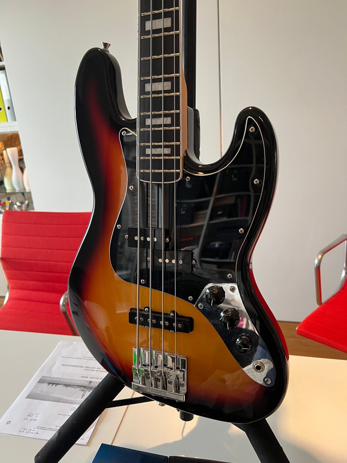 Fender PJ US tres bon état 2017 avec etui fender, Musique & Instruments, Enlèvement ou Envoi, Utilisé, Électrique