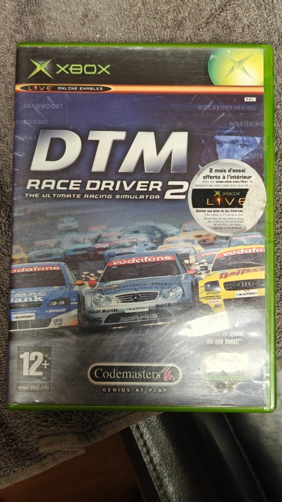 DTM race driver 2 Xbox DVD goede staat, Gebruikt, Gekoppelde computers, Racen en Vliegen, 2 spelers