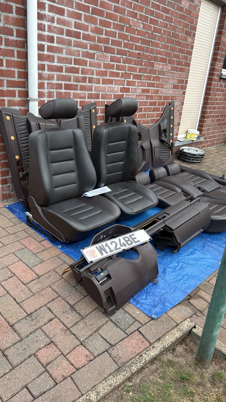 Mercedes w124 s124 break sportline leder interieur, Ophalen