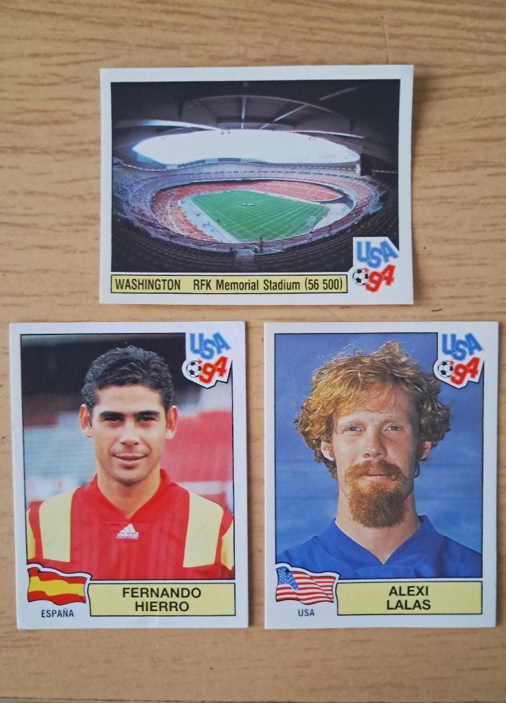 Panini wk USA 94 3 stickers in goede staat, Ophalen of Verzenden, Zo goed als nieuw