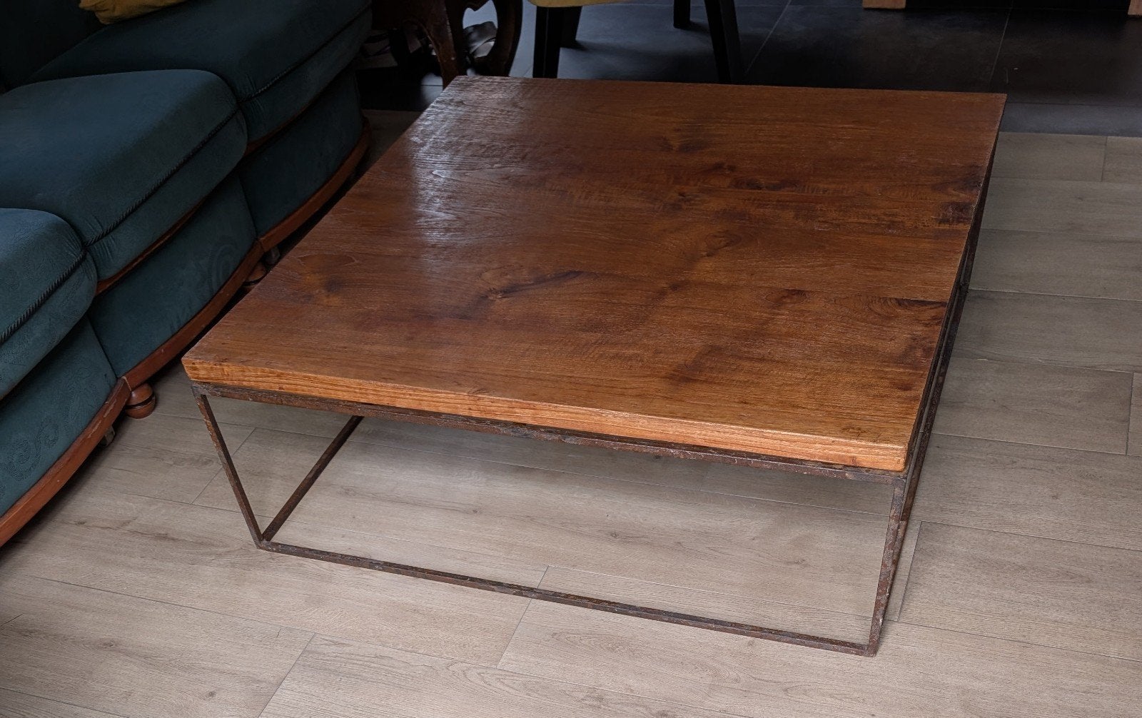 salontafel teak, Ophalen