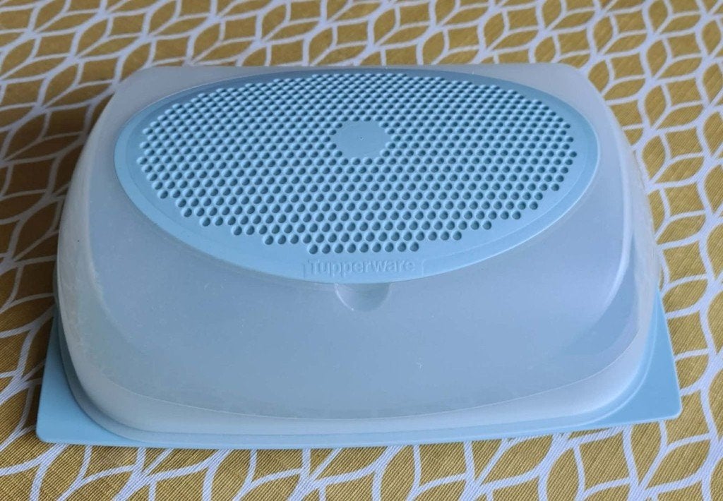 TUPPERWARE kaaskelder, Ophalen of Verzenden, Nieuw, Blauw
