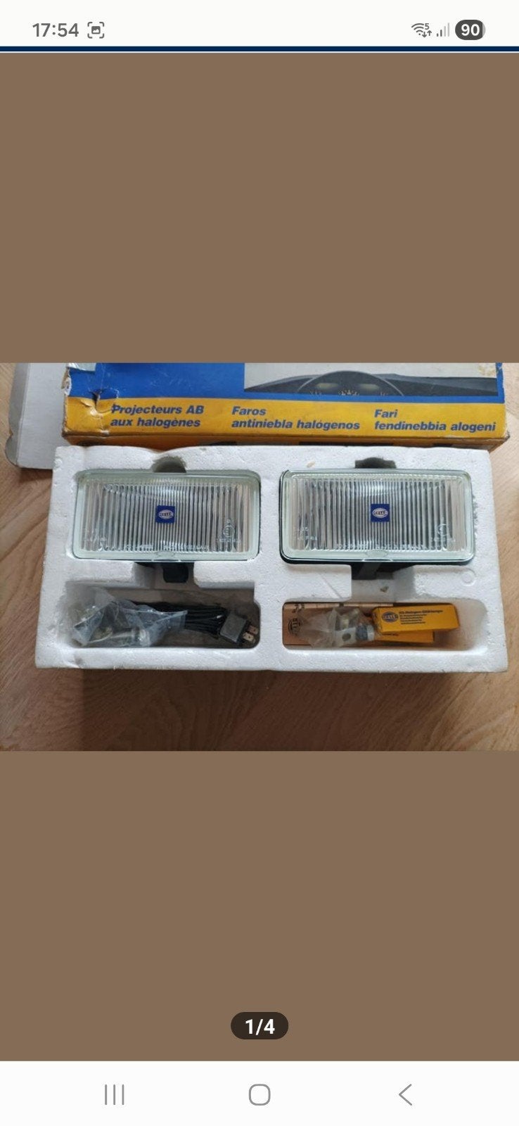 Mistlampen nieuw in doos, Ophalen