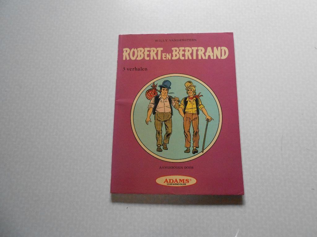 Robert en Bertrand - 3 verhalen 1982 1 ste druk. Adams., Willy Vandersteen, Eén stripboek, Ophalen of Verzenden, Zo goed als nieuw