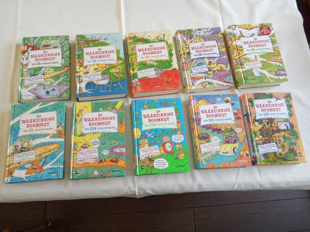 De waanzinnige boomhut 10 boeken in zeer goede staat., Boeken, Ophalen of Verzenden, Gelezen, Terry Denton; Andy Griffiths