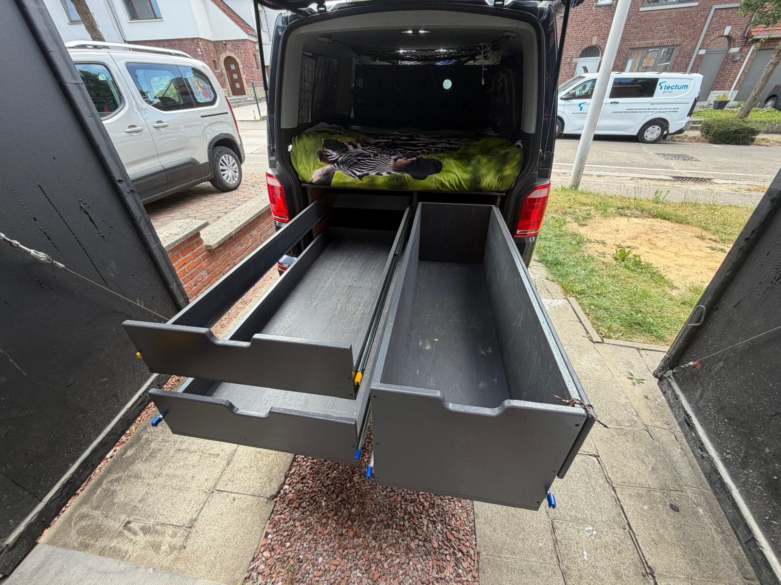 Campingbox / système de rangement  pour VW T5 / T6 / T6.1, Enlèvement, Comme neuf