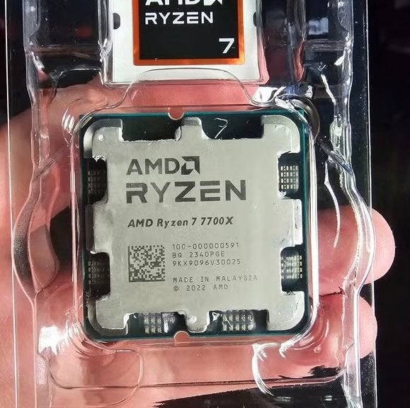 AMD Ryzen 7 7700x AM5-processor, Computers en Software, Processors, Zo goed als nieuw, AMD Ryzen 7, 4 Ghz of meer, 8-core