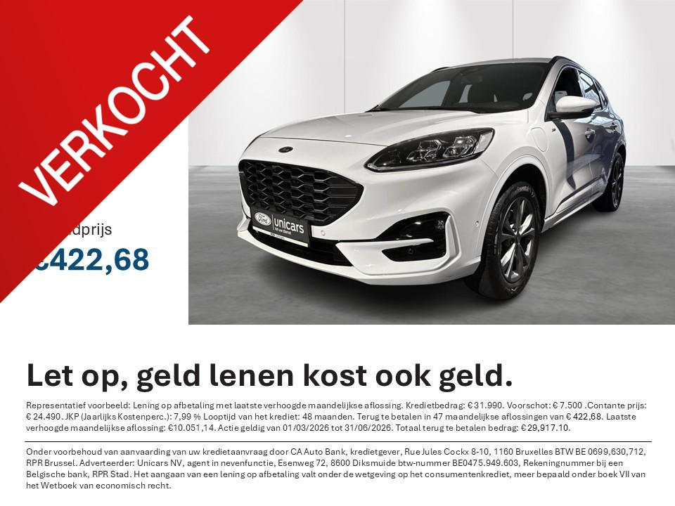 Ford Kuga ST-LINE X - 2.5 PHEV - 225PK - GARANTIE, Auto's, Ford, Gebruikt, Zwart, 4 cilinders, 2495 cc