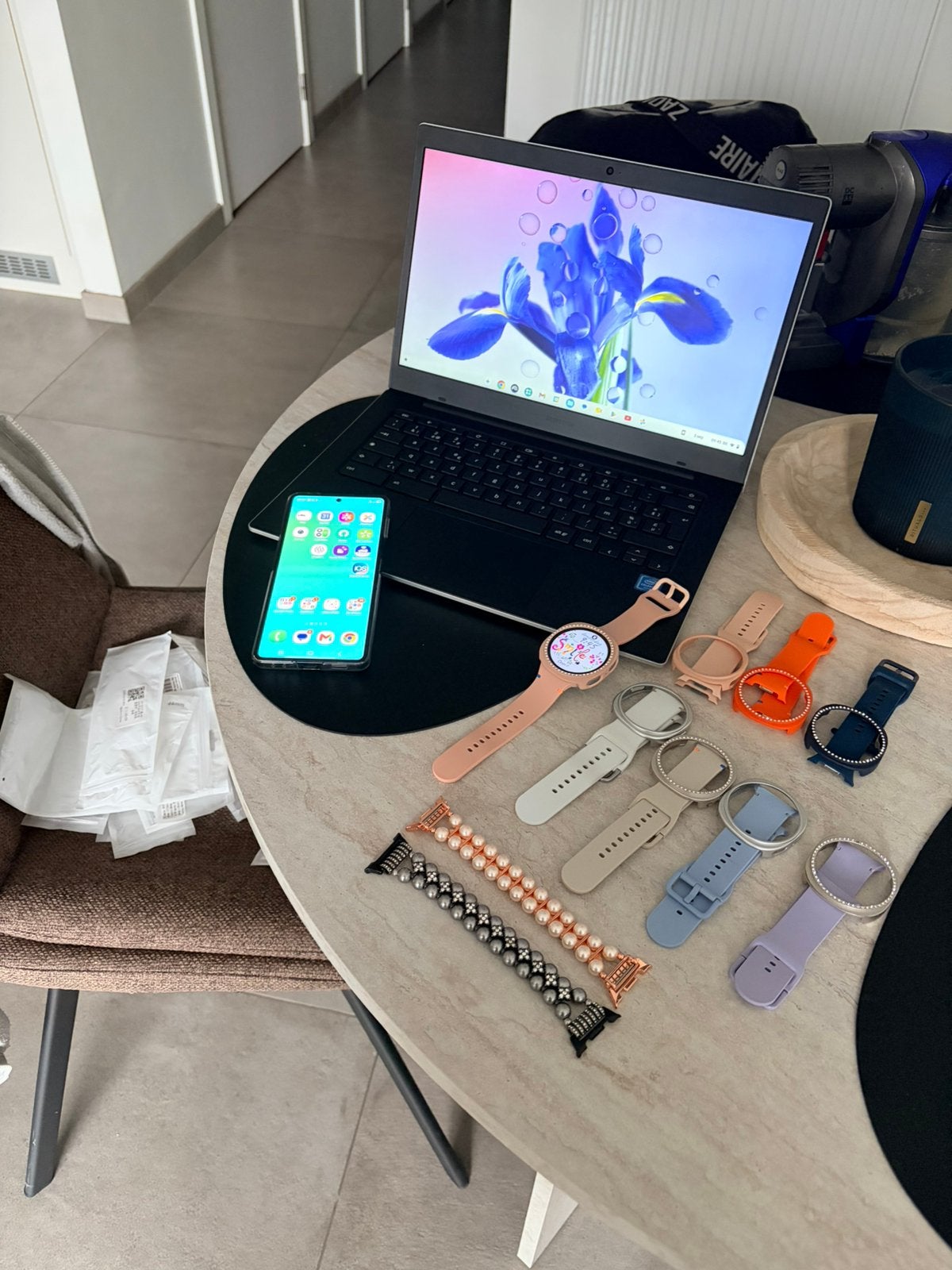 Samsung chromebook, watch en z flip 7, Ophalen, Zo goed als nieuw