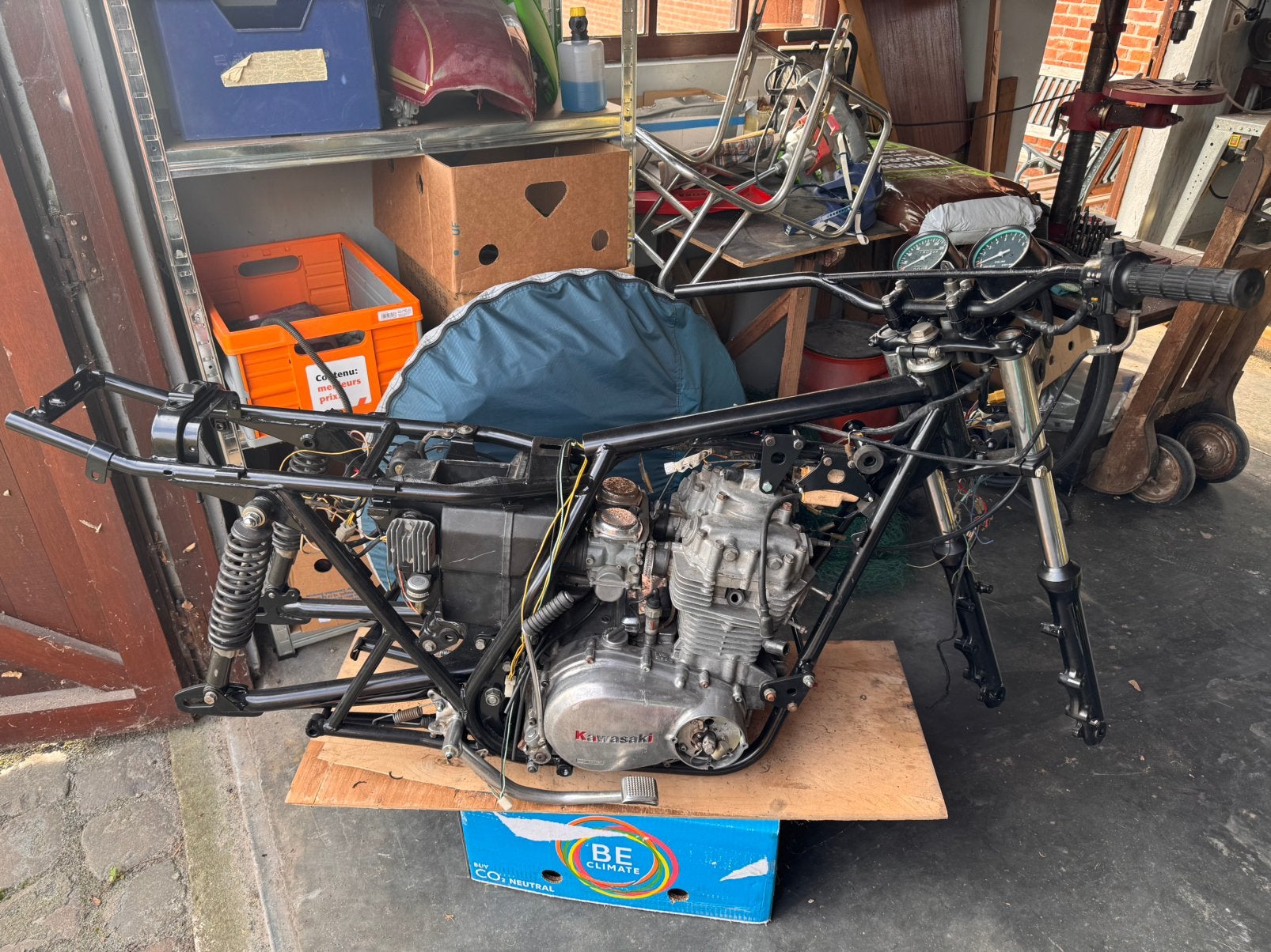 Kawasaki kz400G 1980 project, Motoren, Ophalen, Gebruikt