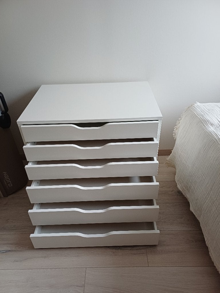 Meuble blanc a tiroir. Ikea, Maison & Meubles, 25 à 50 cm, Moins de 100 cm, Comme neuf, Enlèvement