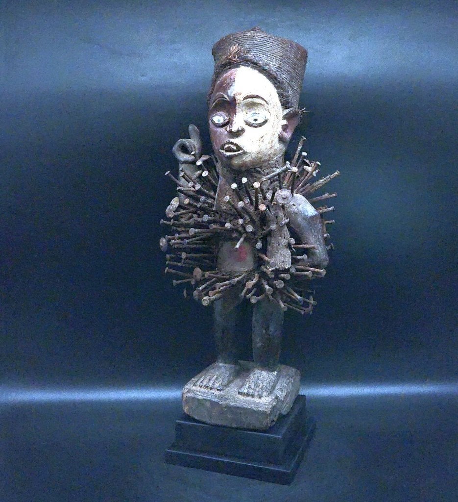 Guerriers kongo - sculptuur - Bakongo DRC 50cm, Antiek en Kunst, Hout, Afrika, Handgemaakt, 50 cm