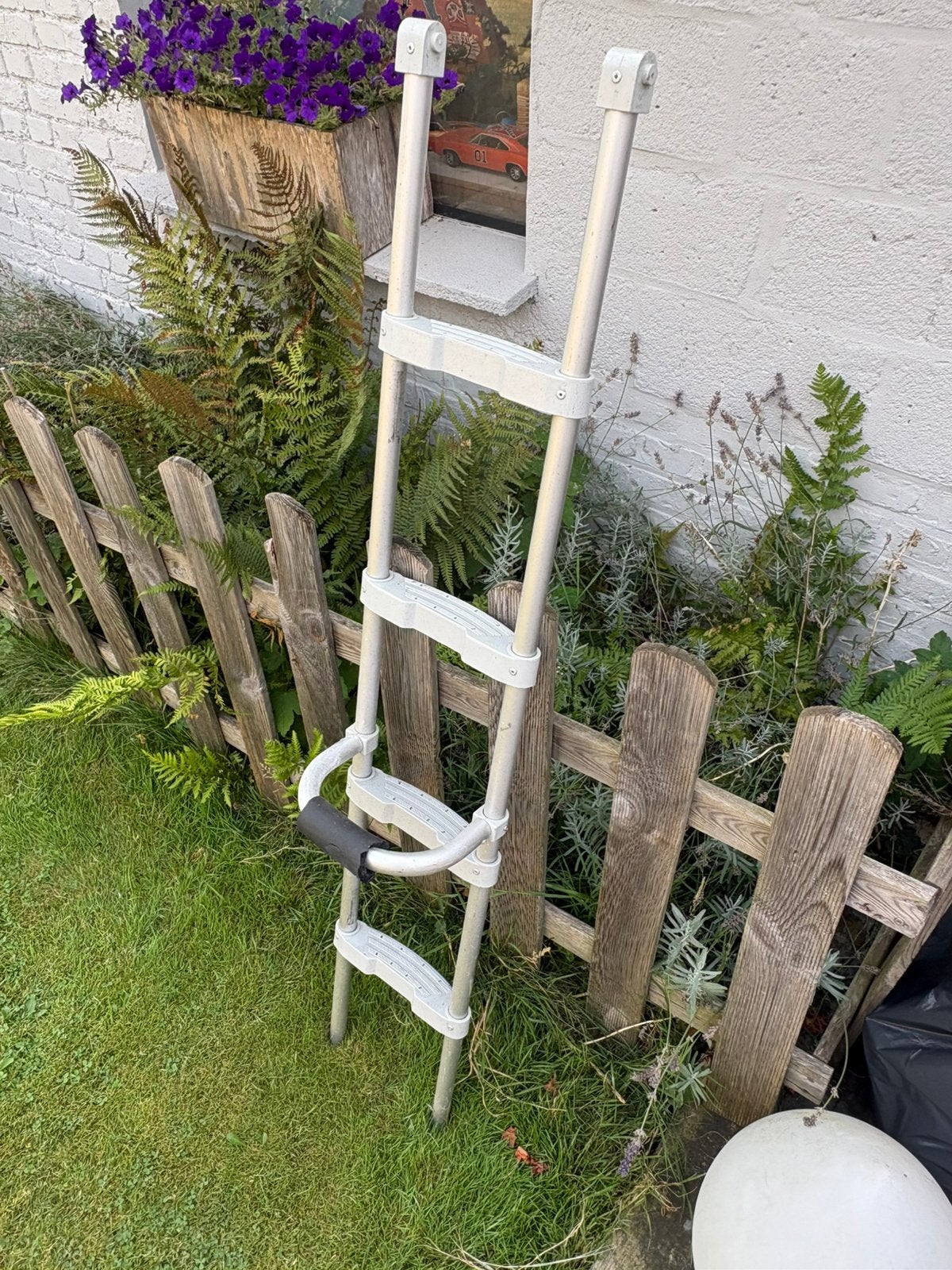 Ladder voor achteraan de camper, Caravans en Kamperen, Ophalen, Zo goed als nieuw