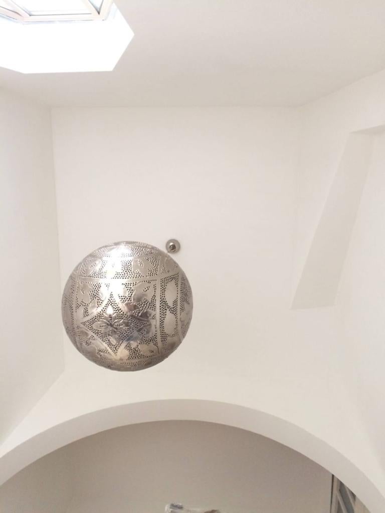 Lampe boule marocaine 50cm, Enlèvement, Comme neuf