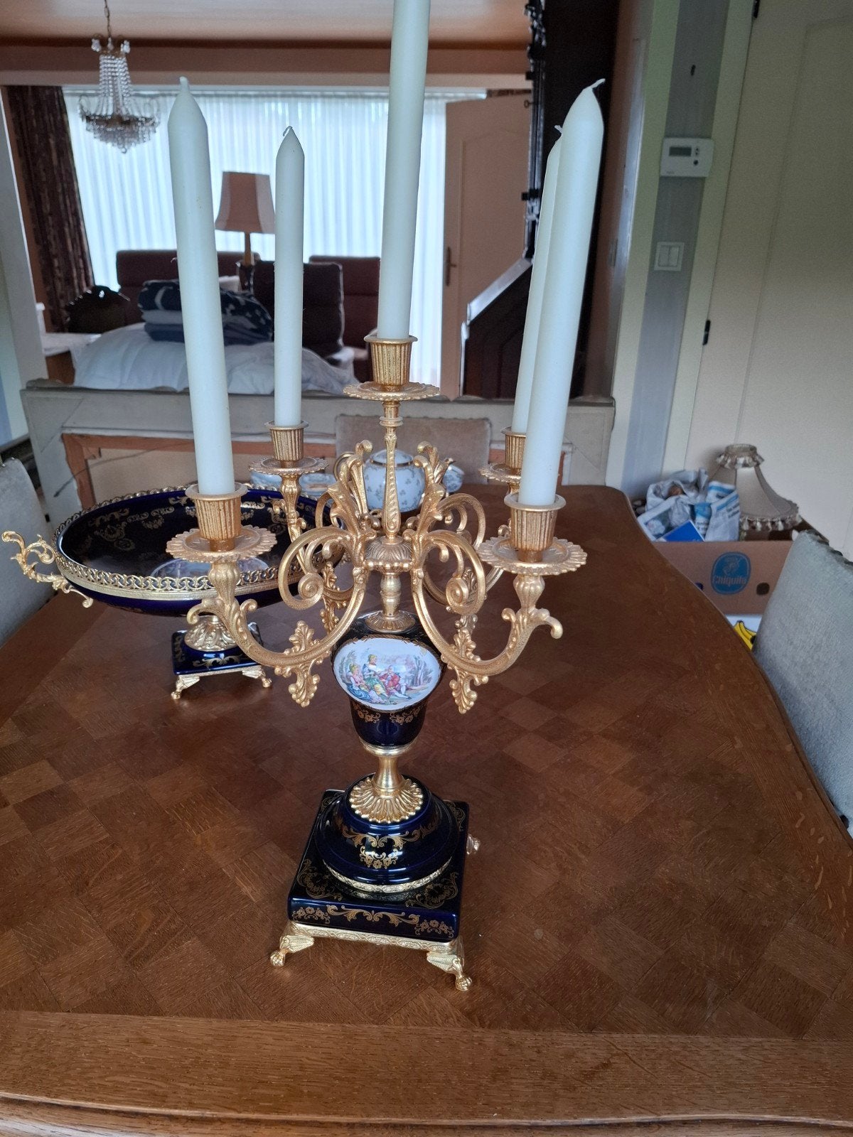 tafellamp en kandelaar, Antiek en Kunst, Ophalen