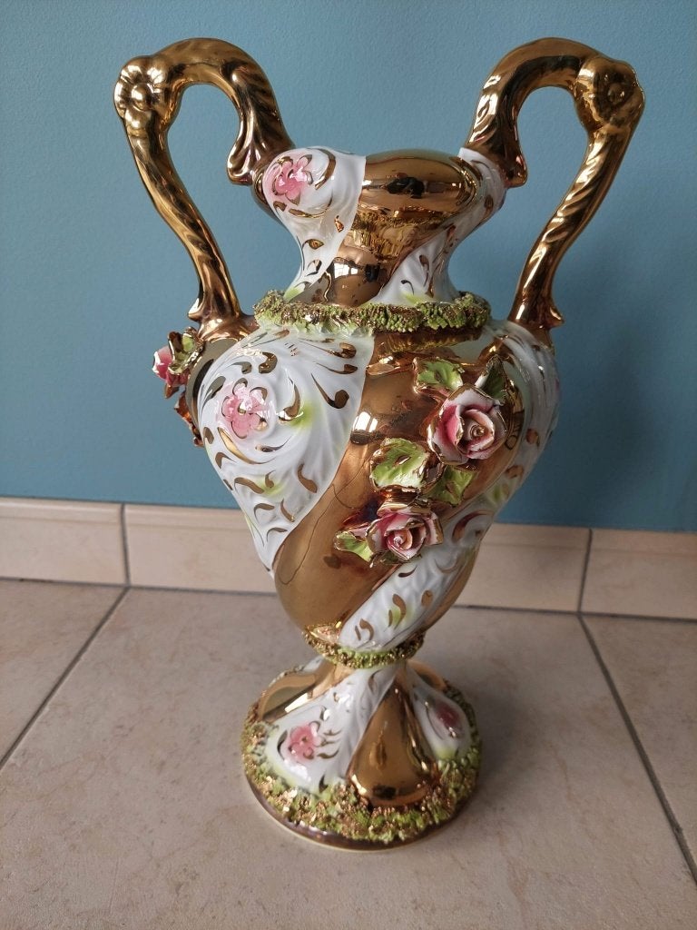 Porseleinen vaas - Capodimonte, Ophalen