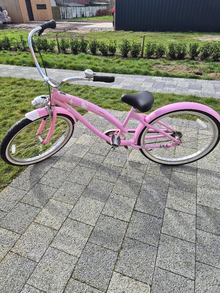 Fiets hello kitty, Fietsen en Brommers, Ophalen, Zo goed als nieuw, 24 inch