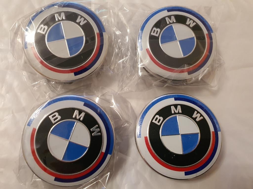 Bmw naafdoppen center caps 50 jaar editie 56mm 60mm 68mm, Ophalen of Verzenden, Nieuw
