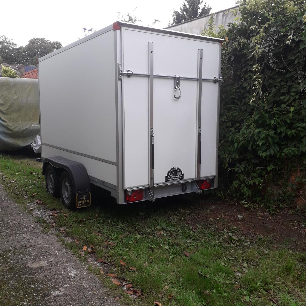 gesloten aanhangwagen met valdeur, Enlèvement, Comme neuf