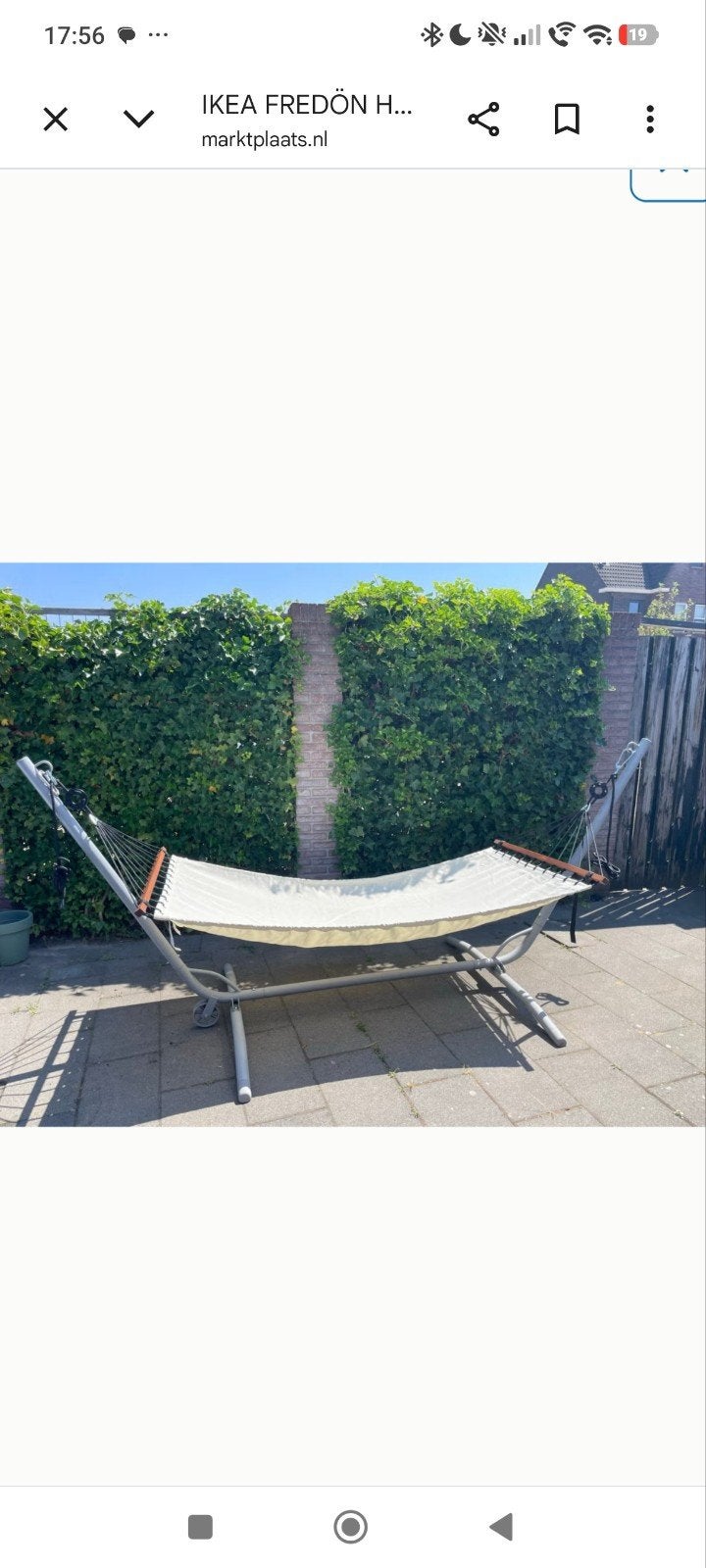 Ikea hangmat, Tuin en Terras, Hangmatten, Ophalen, Gebruikt, Eenpersoons