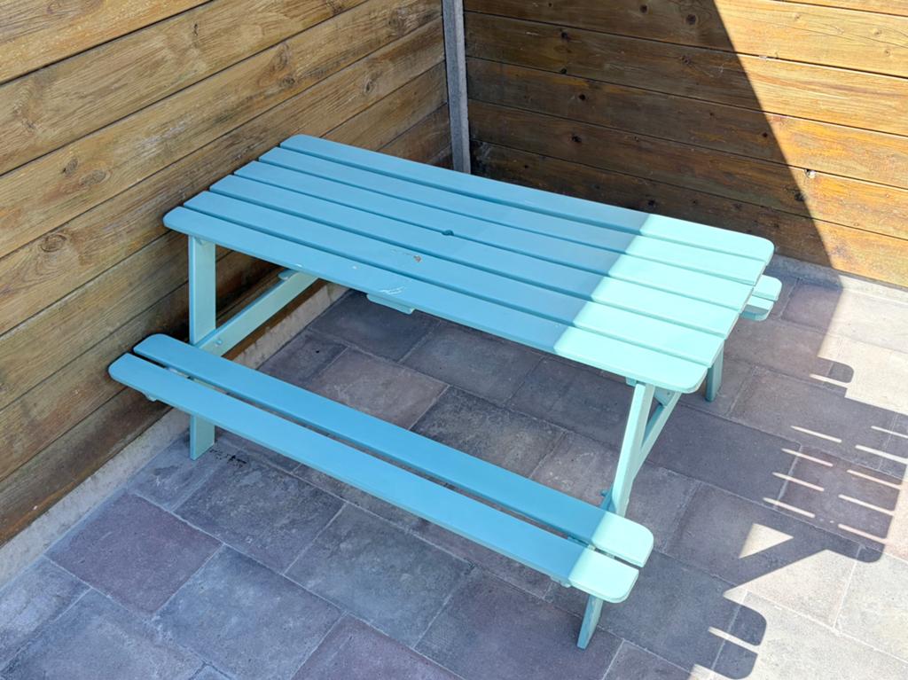 Kinder picknicktafel, Ophalen, Gebruikt, Hout, Kinderpicknicktafel