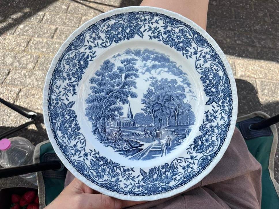 Royal Tudor Ware Old England serviesbord, Ophalen of Verzenden
