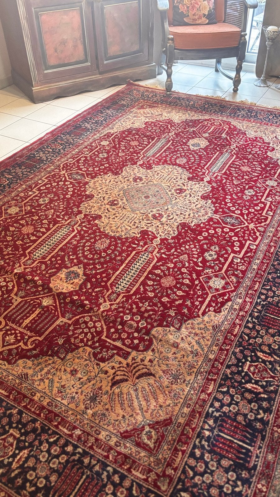 Prachtig Klassiek Perzisch Stijl Vloerkleed, 200 cm ou plus, 150 à 200 cm, Enlèvement, Utilisé