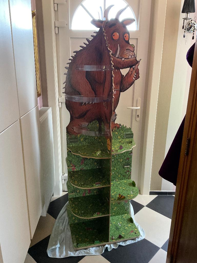 Origineel 360 graden boekenrek De Gruffalo Winkelrek, Ophalen, Gebruikt