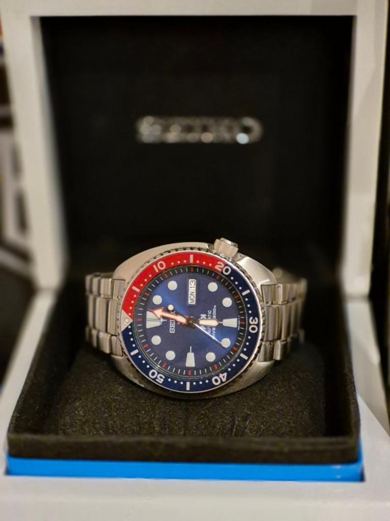 Seiko turtle padi (PEPSI) SPECIAL EDITION...Full set, Ophalen of Verzenden, Breitling
