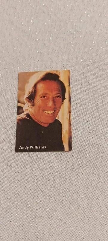 Prentje/Chromo :Andy Williams / Victoria (General Chocolate), 1960 tot 1980, Gebruikt, Ophalen of Verzenden, Prent