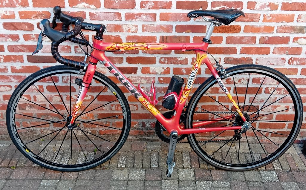 Koersfiets Trek OCLV Carbon, Gebruikt, 10 tot 15 versnellingen, Velgrem, Overige maten