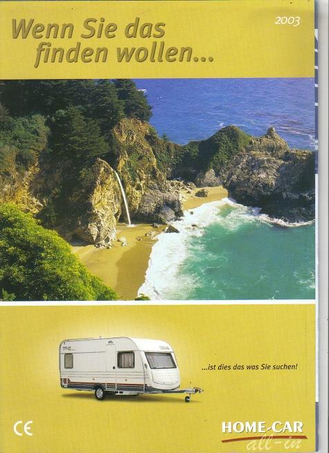 Home-Car Caravans, brochure 2003, Envoi, Comme neuf, Autres marques