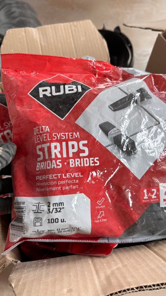 Système de nivellement Rubi Delta Tile Clips, Enlèvement