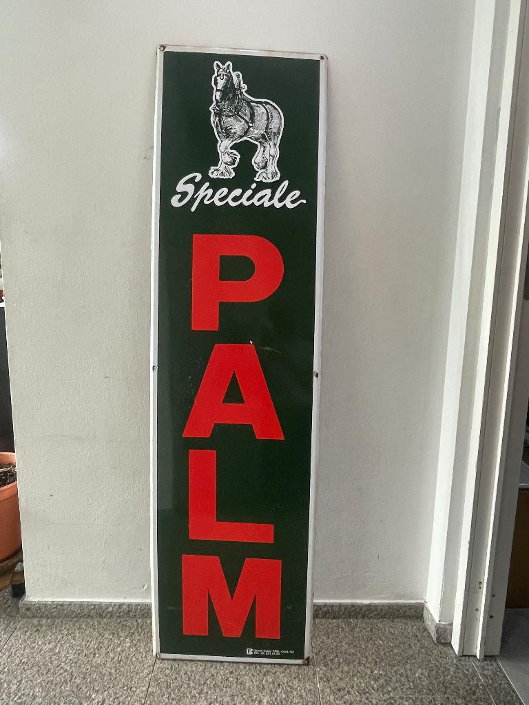 Emaille PALM & COCA-COLA, Ophalen, Gebruikt, Reclamebord