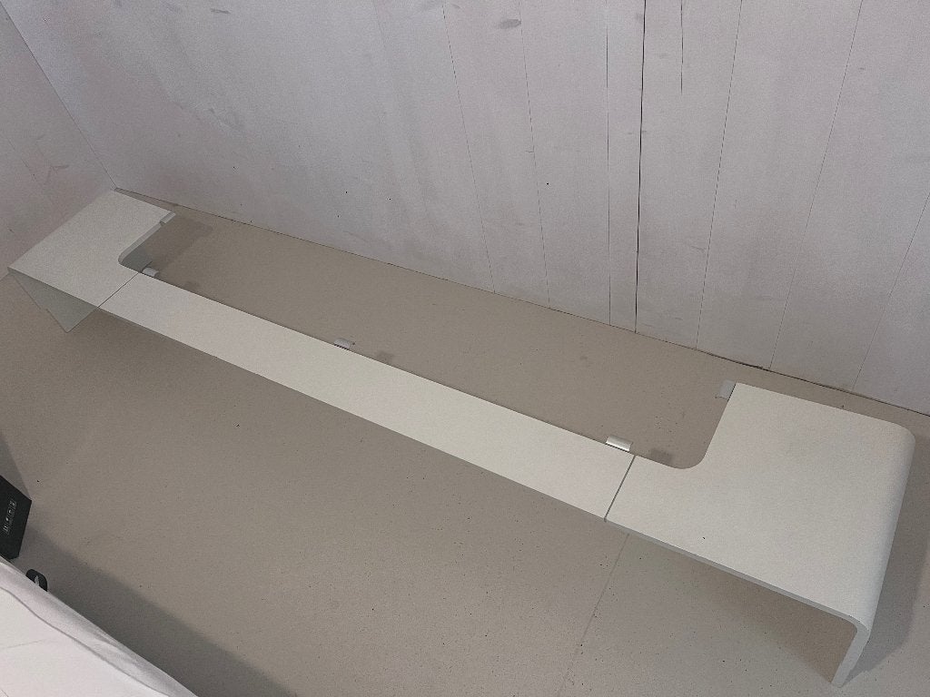 Auping Auronde hoofdeinde met zijtafels, Huis en Inrichting, Ophalen, Gebruikt, Wit, 180 cm