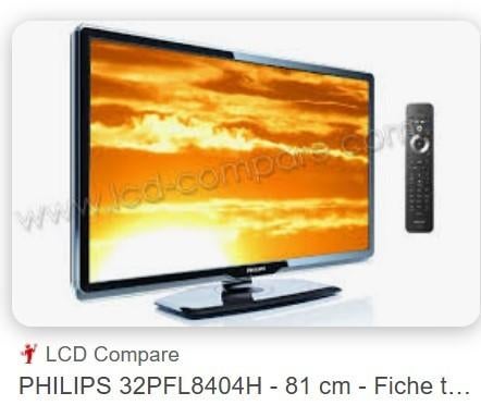TV Philips 32PFL8404H Zwart, Philips, 40 à 60 cm, Utilisé, Smart TV