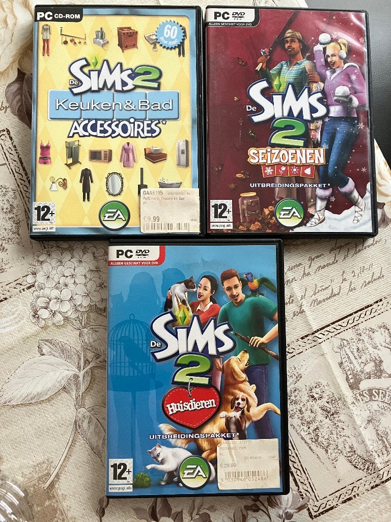 De Sims 2 ( pc spellen ) Huisdieren Seizoenen Keuken, Games en Spelcomputers, Ophalen of Verzenden