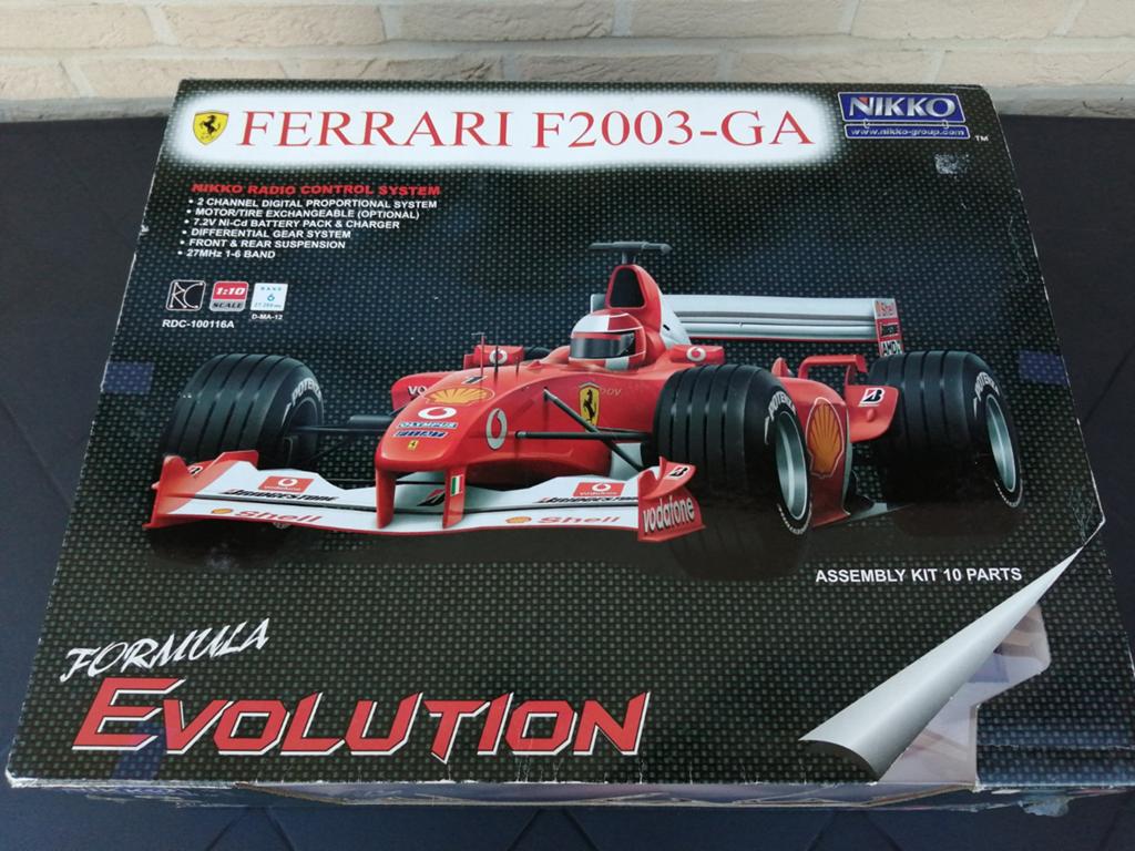 Nikko Evolution Ferrari F2003-GA radiografisch schaal 1/10, Hobby & Loisirs créatifs, Neuf, Échelle 1:10, Enlèvement ou Envoi